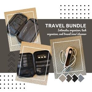 Travel Bundle !!!! 
Tech Organizer, Intimates Organizer, Travel Steamer